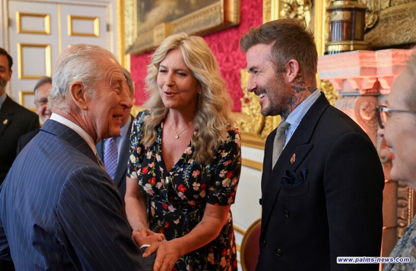 بيكهام يحصل على لقب فارس من الملك تشارلز الثالث